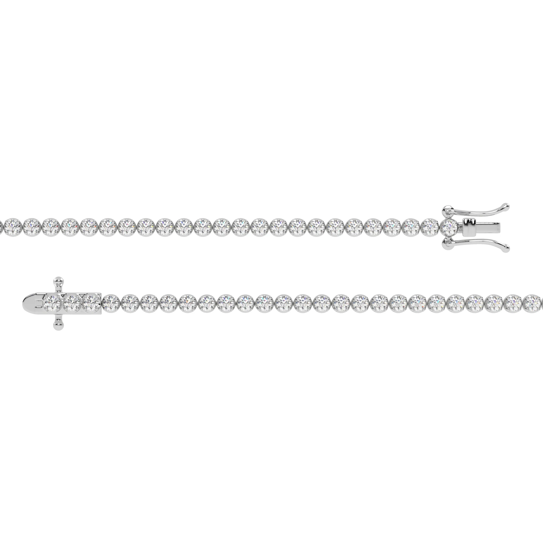 Four-Prong Tennis Bracelet — BR200103W